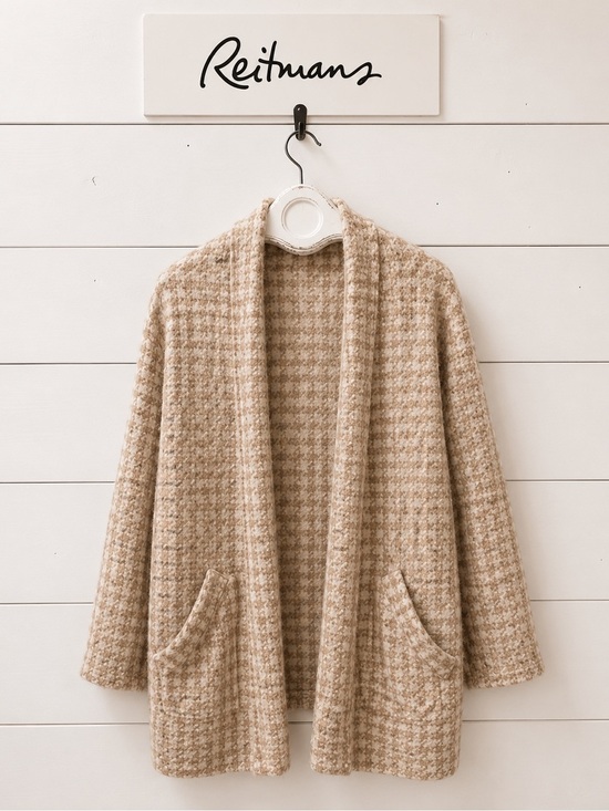 Reitmans Sweaters - REITMANS – Rose & Cream Bouclé Open Cardigan XL